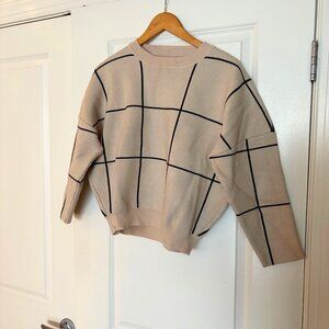 Vintage Windowpane Sweater